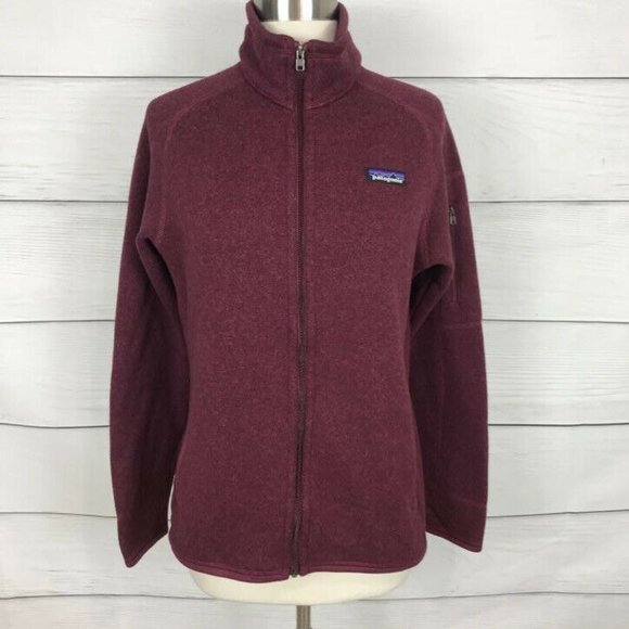 Patagonia Sweaters - Patagonia Women's M Better Sweater Jacket Red Fleece Full Zip Outdoor Casual